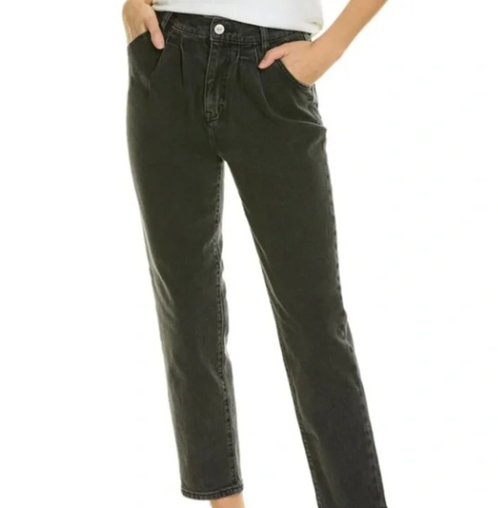 Current Elliott Pleated Jeans in Gravity (Dark Gray/Grey) Size 26